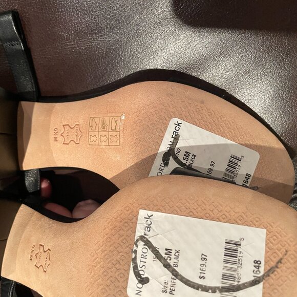 Tony Burch LAUREL 65MM BLACK size 6.5 - missing right ankle strap - Picture 7 of 7